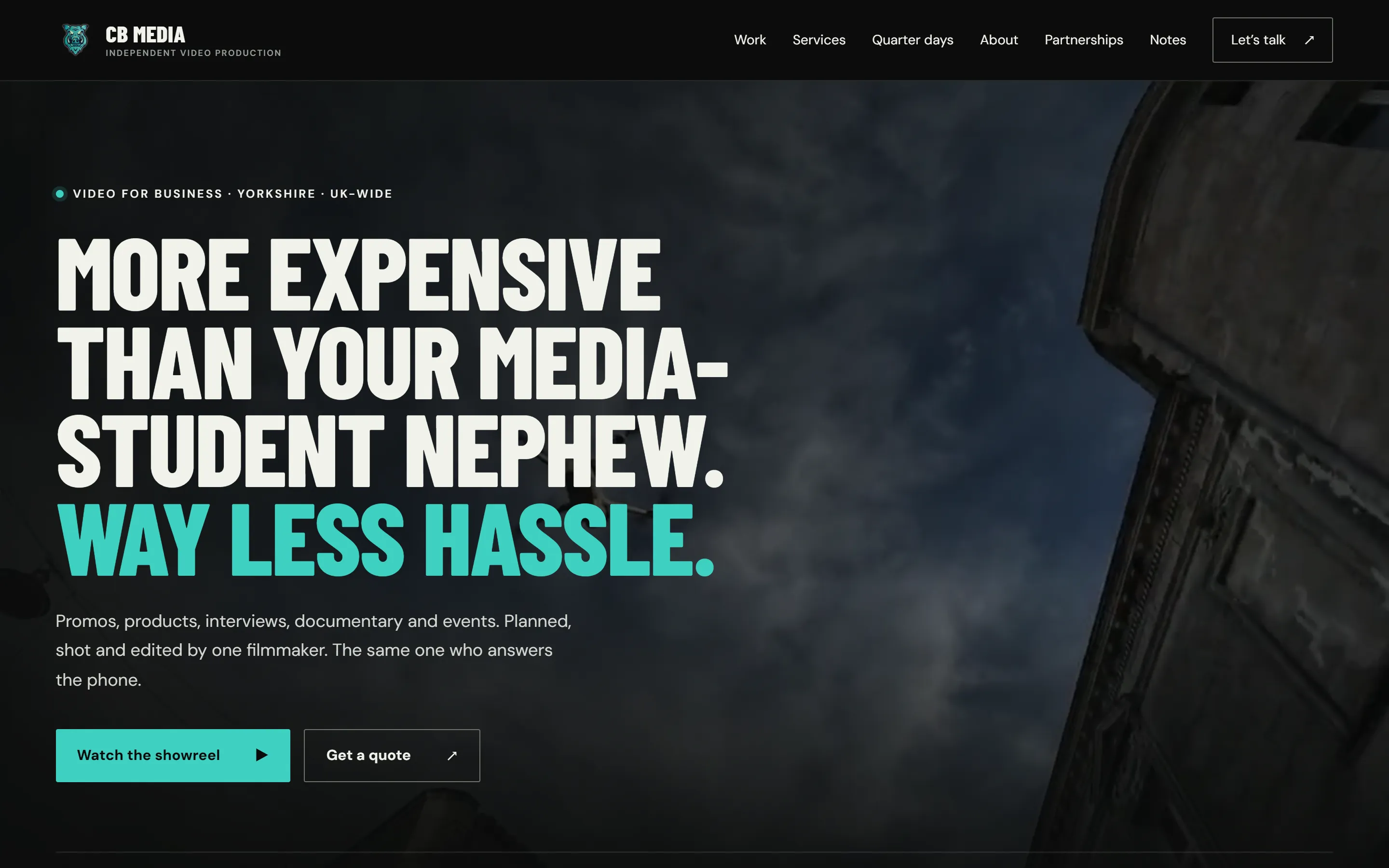 Casus Belli Media website, home page on a desktop screen